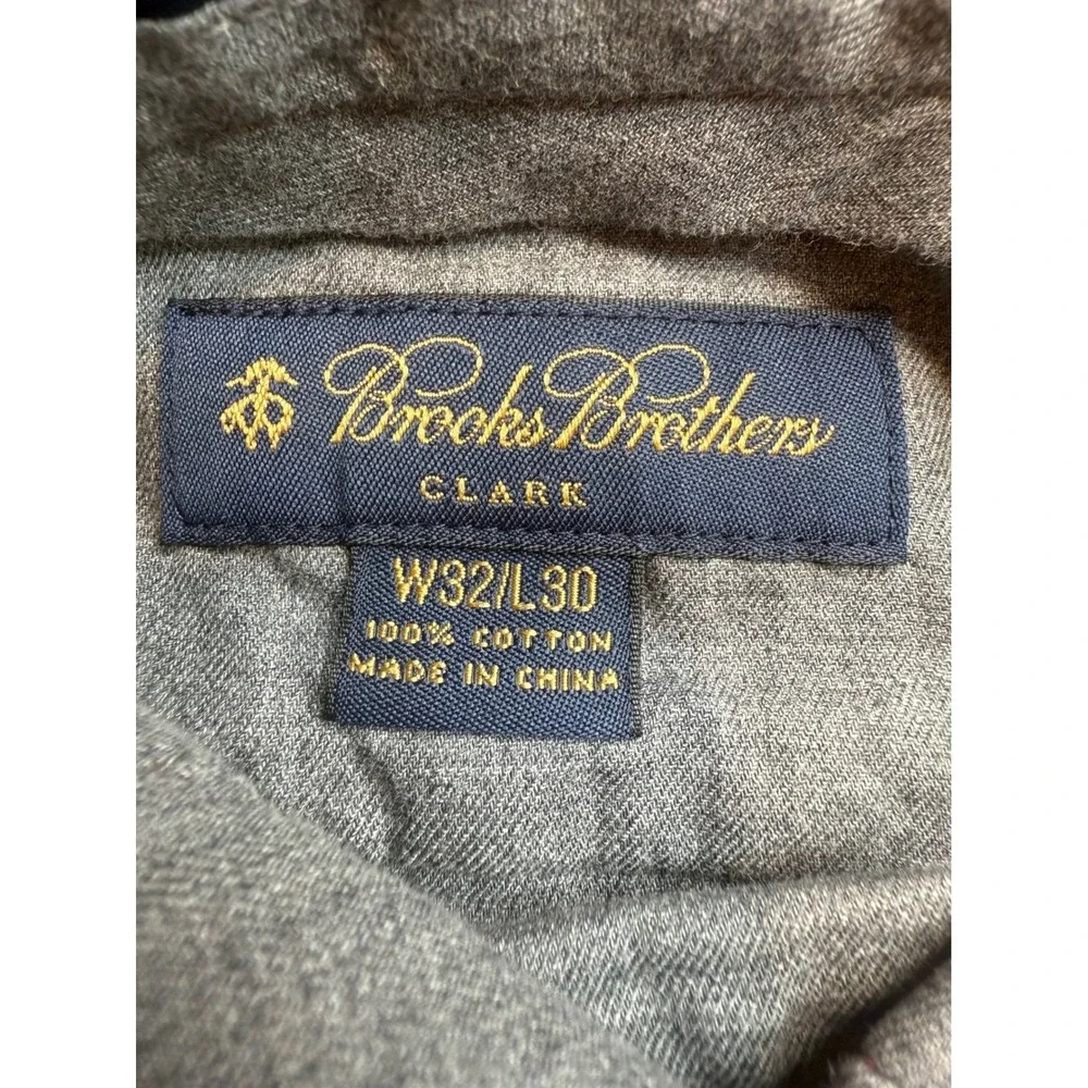 Brooks Brothers Clark Corduroy Flat Front Pants Men W32 L30 Red Casual Chinos